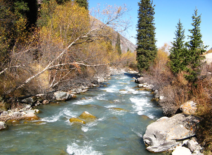 Glacier-fed stream