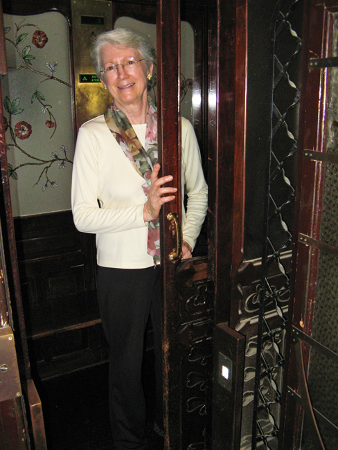 Building’s antique elevator