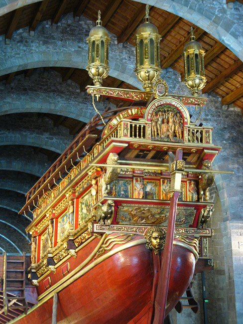 Aft end of Royal Galley