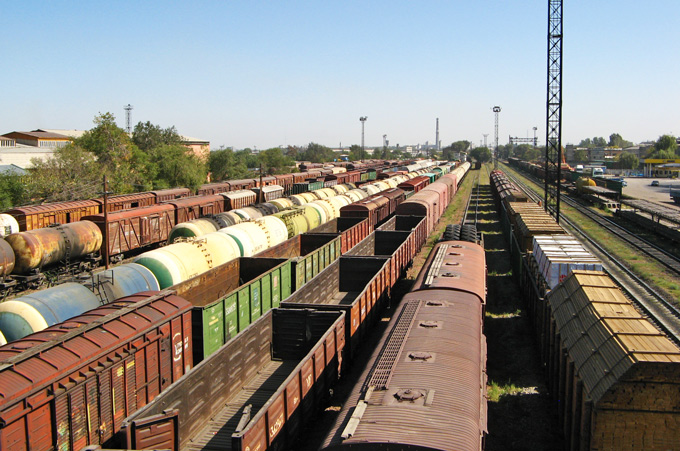 train switching yard