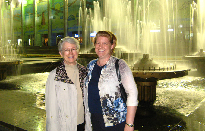 Patty and Jennifer at Ala-Too