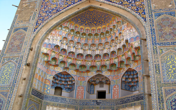 Madrassa stalactite work