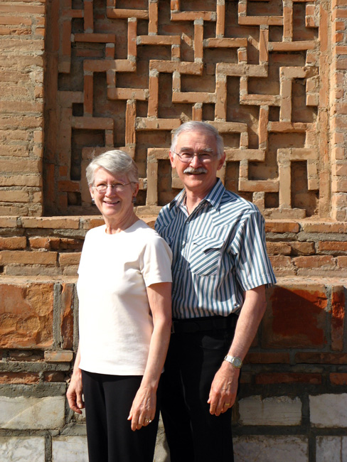 Patty and John at base of tower