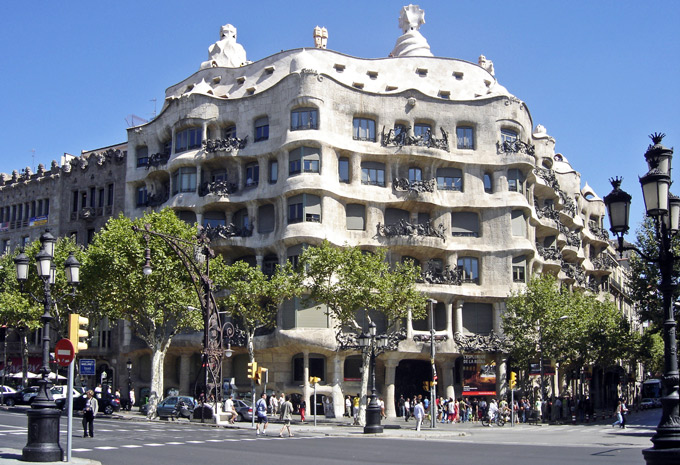 Street view of Casa Milà