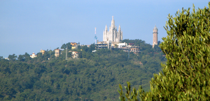 View from park to Tibidabo