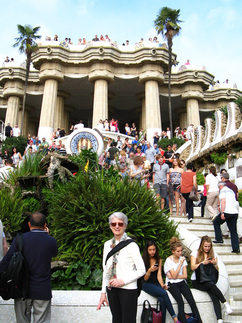 Patty at main stairway