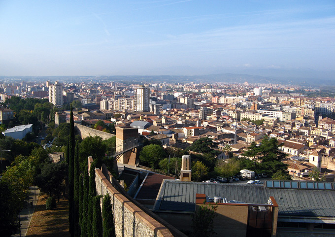 Panorama across the modern city