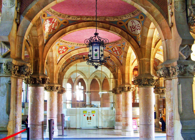 Hospital de Sant Pau, interior