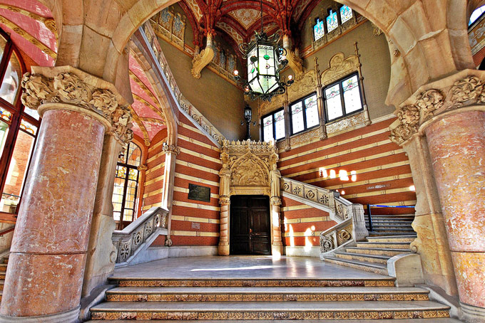 Hospital de Sant Pau, interior