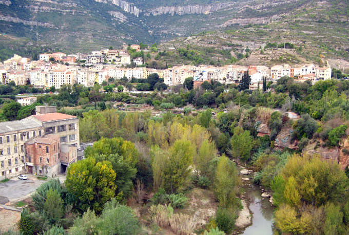 View from rack railway to Montserrat