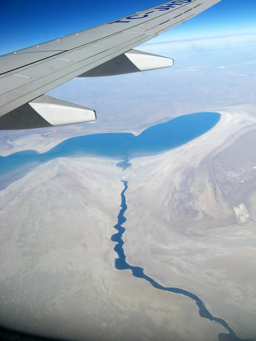 Aral Sea from plane