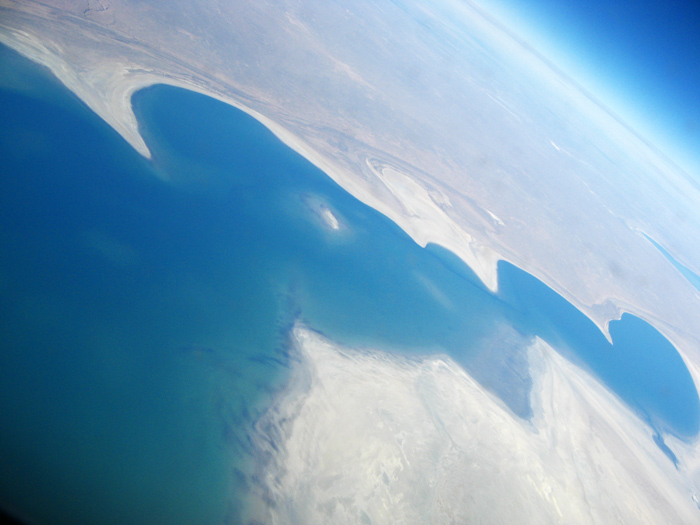 Aral Sea from plane