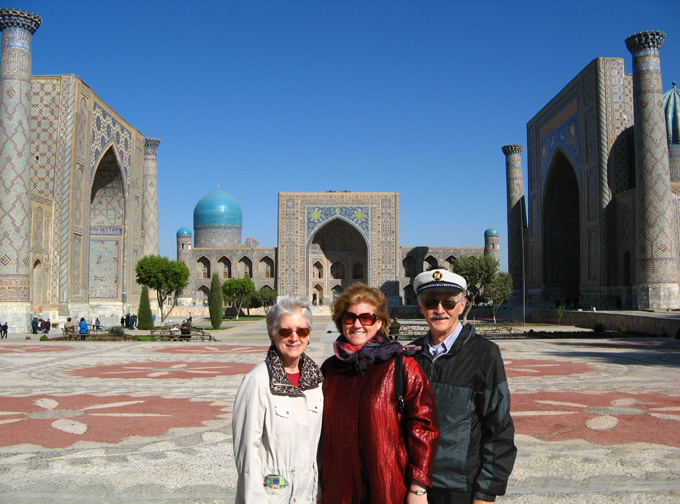 Patty, Jen, John at Registan