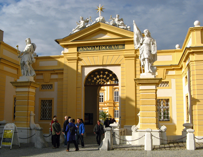 Entrance to abbey's forecourt