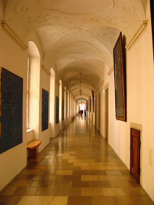 Hallway of main building adjacent to church