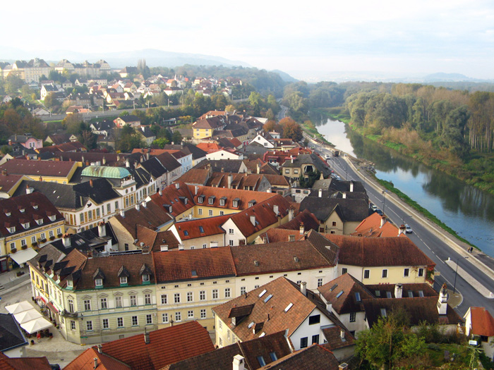 View over town of Melk