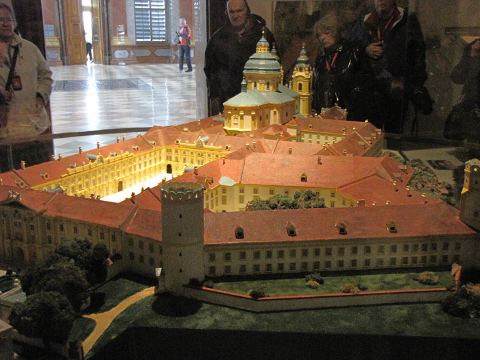 Scale model of abbey