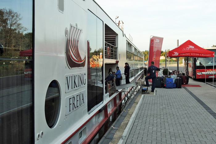 Boarding the Viking Freya