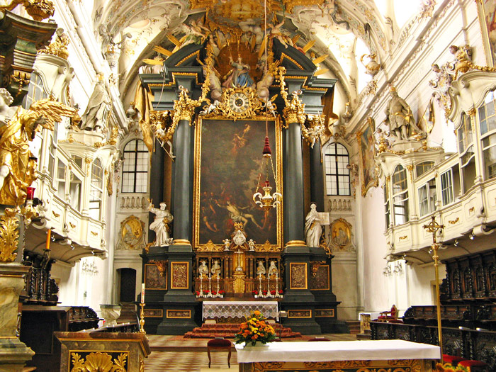 Basilica's Baroque interior