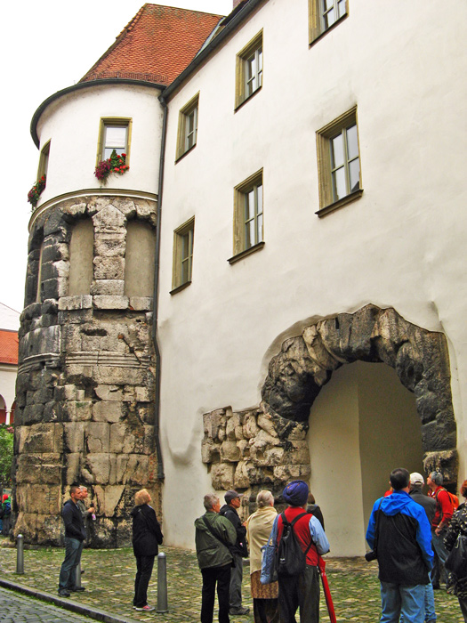 Roman fortress wall