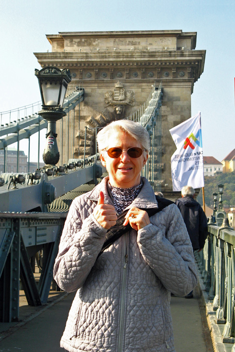 Patty at the Chain Bridge