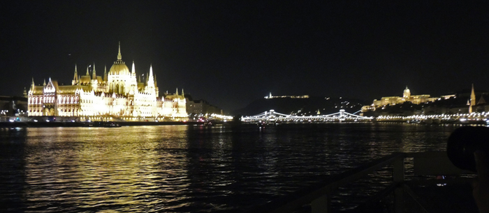 Evening boat ride on the Danube