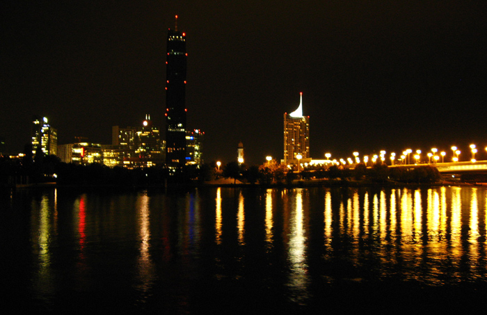 Evening while docked at the Reichsbrucke