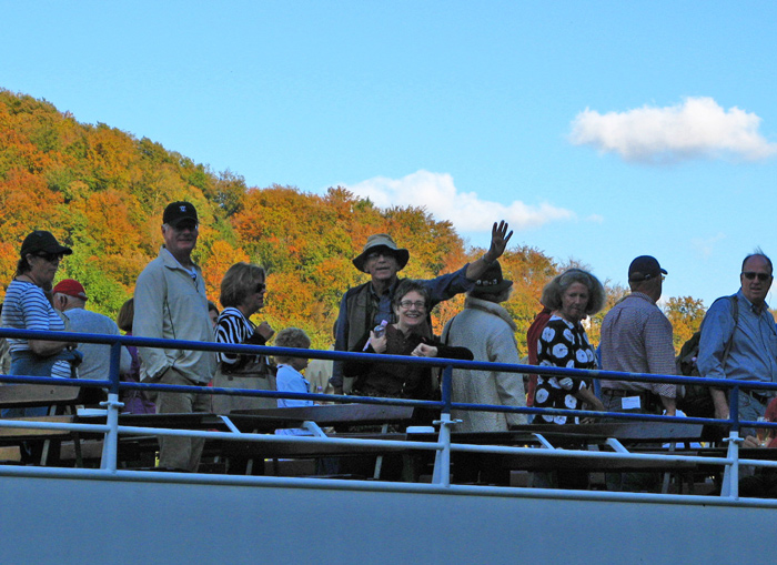 Jan and Diane on the top deck