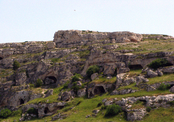 Ravine opposite Matera