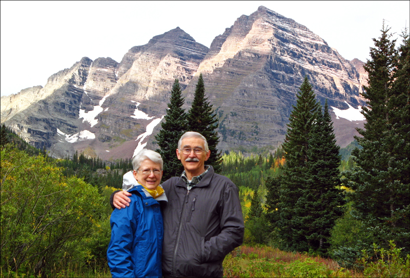 At the Maroon Bells near Aspen