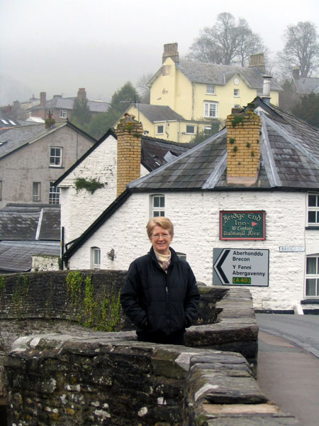 Patty at Crickhowell Bridge