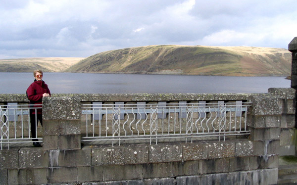 Patty at Claerwen Dam