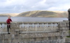 Patty at Claerwen Dam