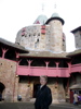 Patty in Castell Coch courtyard