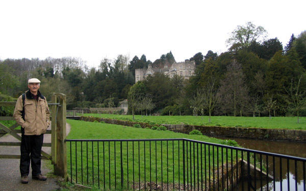 John in front of Fountains Hall near the Abbey