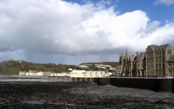 Aberystwyth at low tide