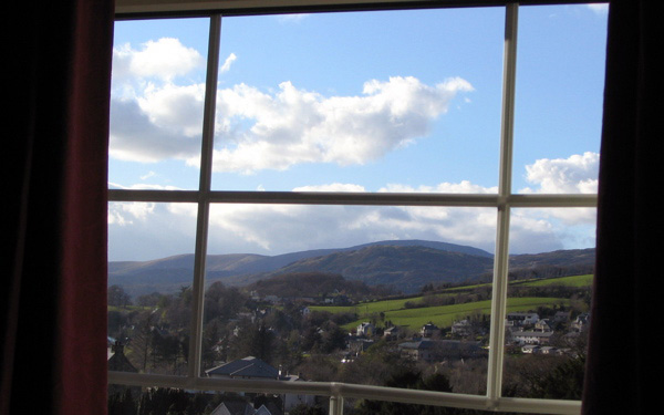 View from B&B in Dolgellau