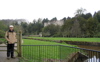 John in front of Fountains Hall near the Abbey